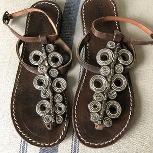 Laidback London Skye Beaded Sandals